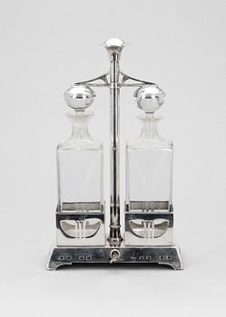 FLASKSET, jugend, nysilver, 1900-talets första hälft.