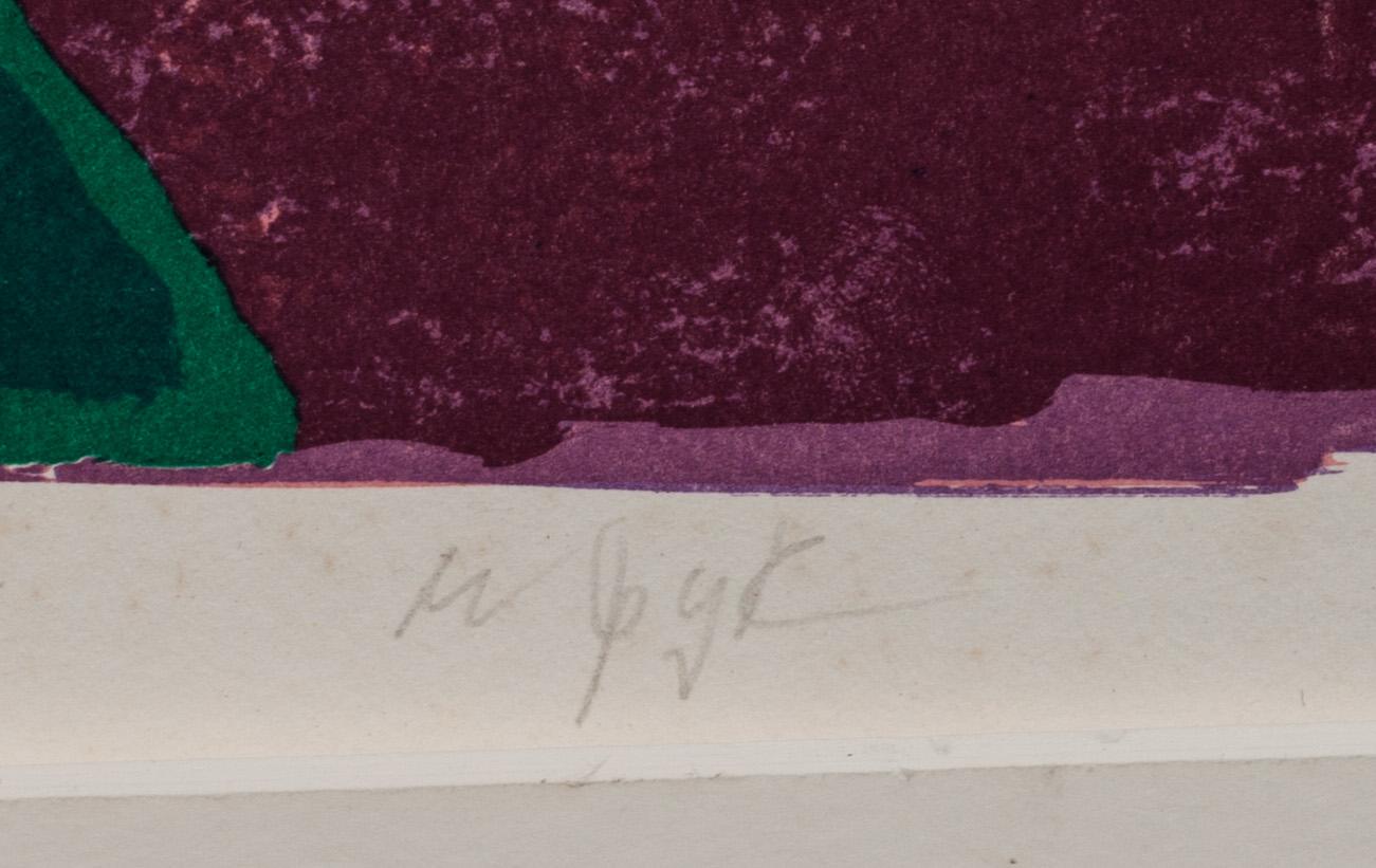 MADELEINE PYK, FÄRGLITOGRAFI. Signerad och numrerad 32/190.