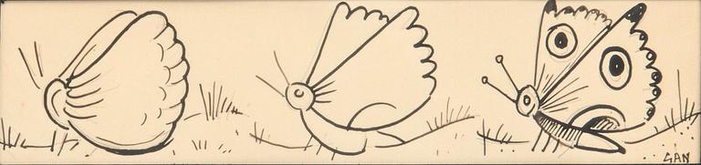 Gösta Adrian-Nilsson, ink drawing, signed with monogram.