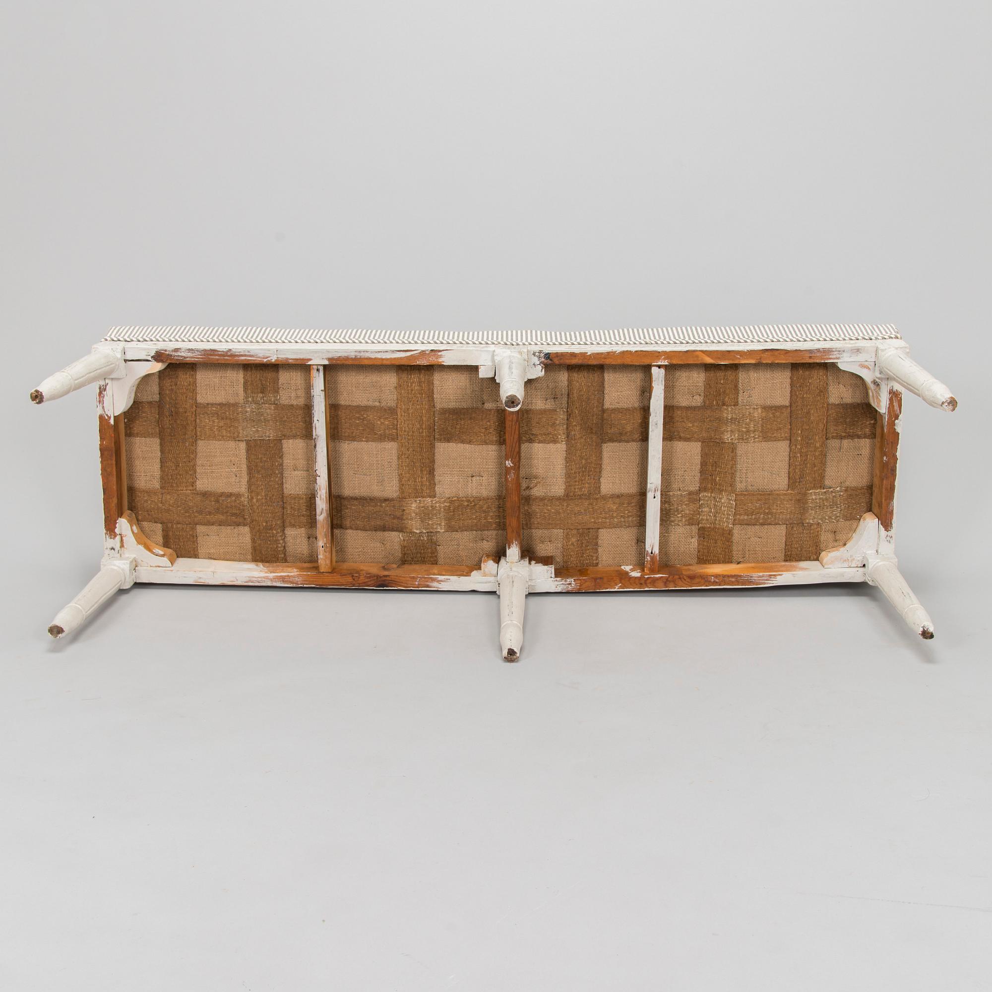 Bänk, sengustaviansk, 1800-tal.