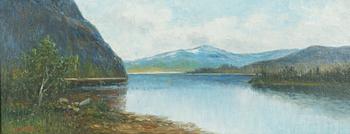 Severin Nilson, Mountain Landscape with Lake.