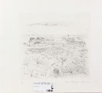 BERGMAN TAUBE, ASTRI. Litografier samt teckningar, 13 st. Sign.