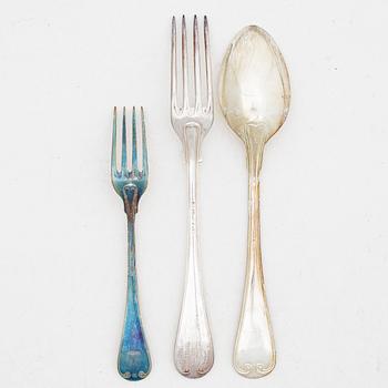 40 pieces of French Lily silver cutlery, including CG Hallberg, 1950s - 1960s, Sweden.