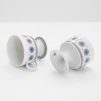 Tapio Wirkkala, a 26-piece porcelain coffee set 'Composition / Jääkukka', Rosenthal Studio-linie.