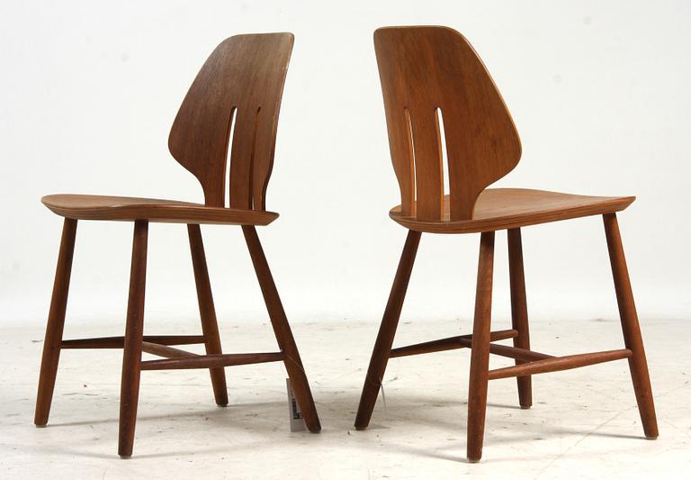 STOLAR, ett par, "J67", Eyvind A Johansson, FDB, Danmark, 1950/1960-tal.