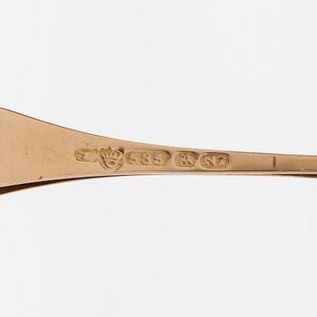 Elis Kauppi, A 14K gold pendant with a rock crystal. Kupittaan kulta, Turku 1966.