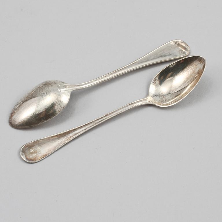 PARTI SILVER, 15 delar, silver, bla GAB, Stockholm, 1900-tal. Vikt 571 g.