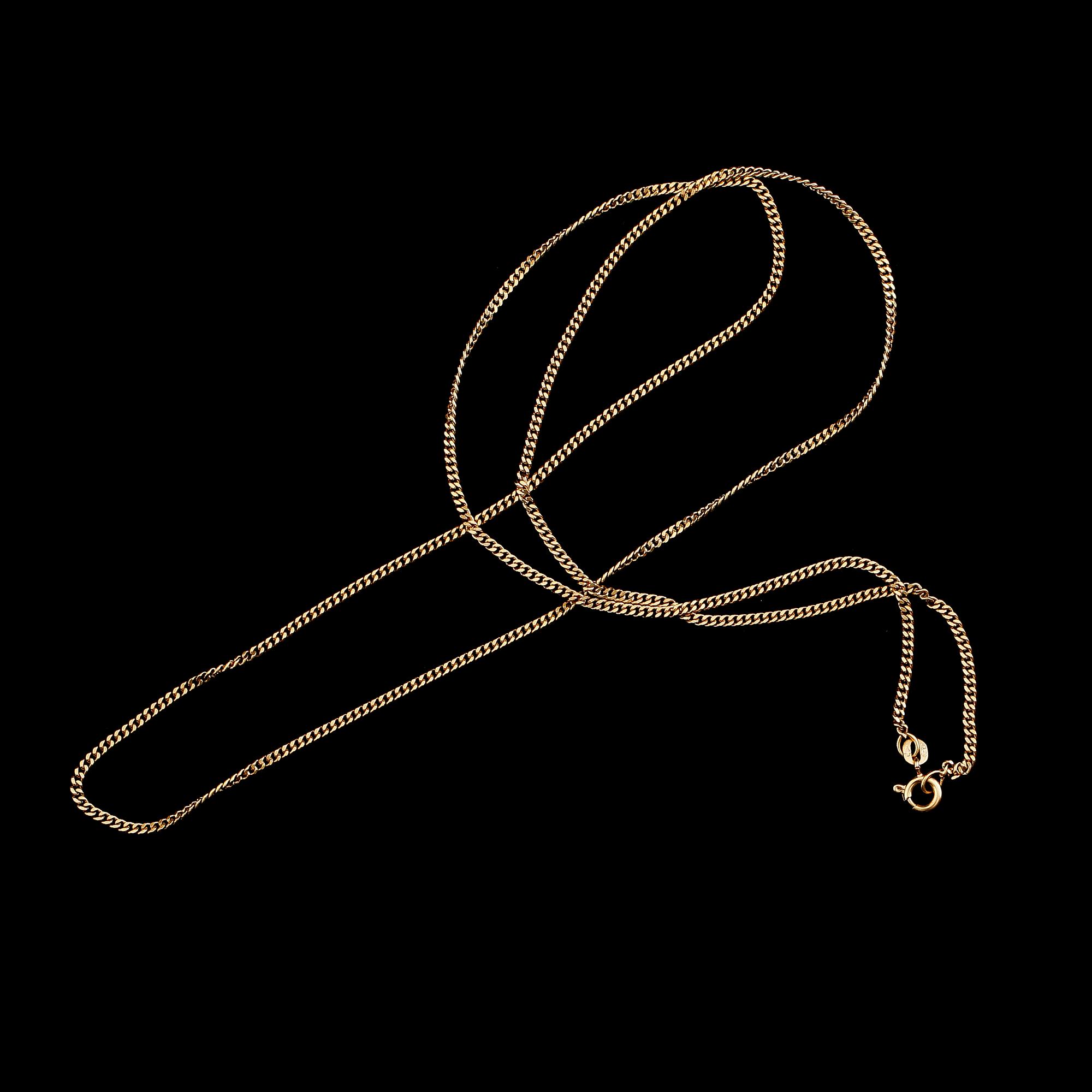HALSKEDJA, 18 k guld. Vikt ca 10,6 g.