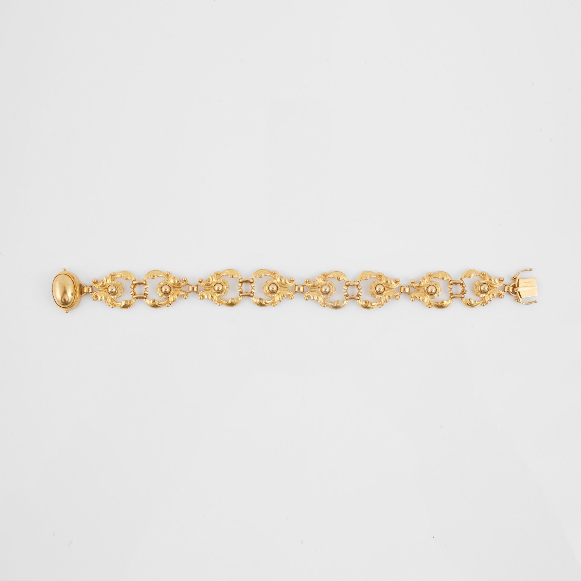 A Georg Jensen gold bracelet. No 765 172.