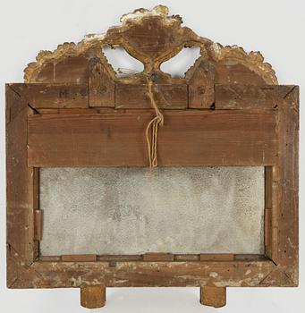 Mirror sconces, a pair, by Johan Martin Berg (mirror manufacturer in Gothenburg 1803-37), Empire.