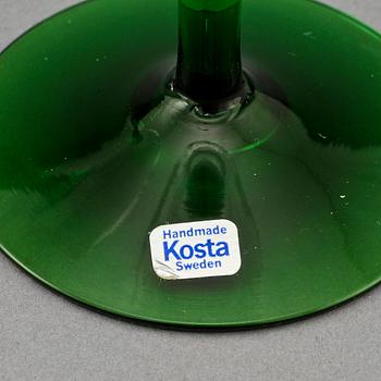 VINGLAS, 12 st, Kosta, 1900-talets fjärde kvartal.