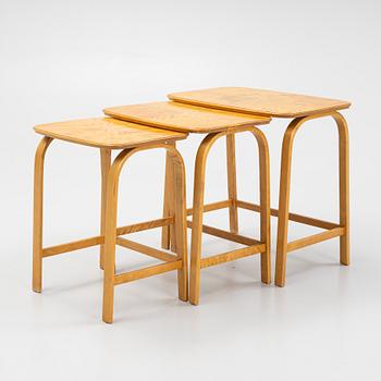 Axel Larsson, satsbord, 3 delar, Swedish Modern, SMF (Svenska Möbelfabrikerna Bodafors), 1930-40-tal.