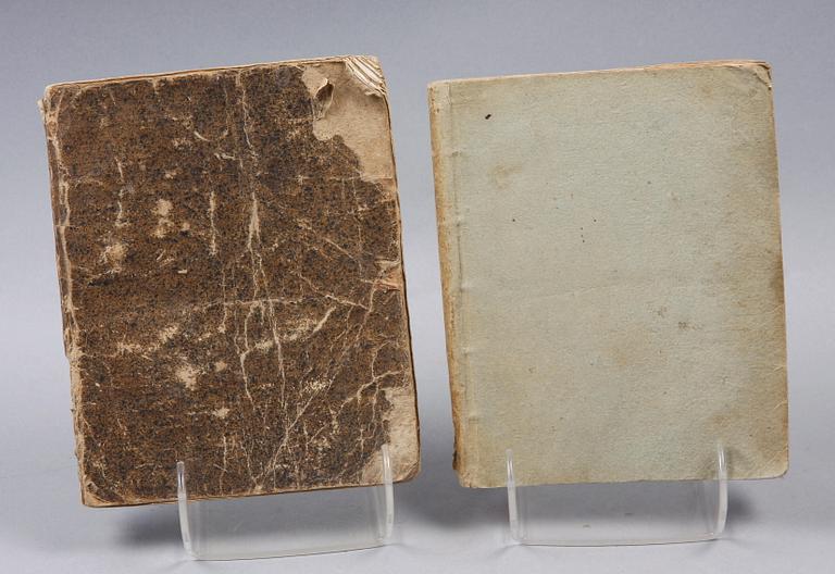INBUNDEN TIDNING SAMT KUNGÖRELSE, 2 st, bla Upsala Academie och stadstidning. 1754 resp 1793.
