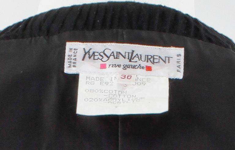 A 1991s jacket by Yves Saint Laurent.