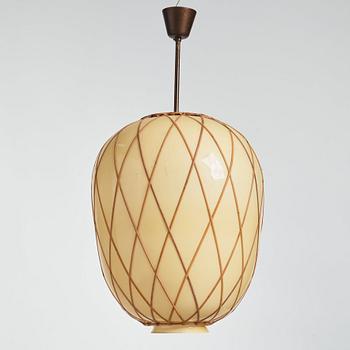 Harald Notini, taklampa, "modell 11555" Arvid Böhlmarks Lampfabrik, Stockholm 1940-tal.