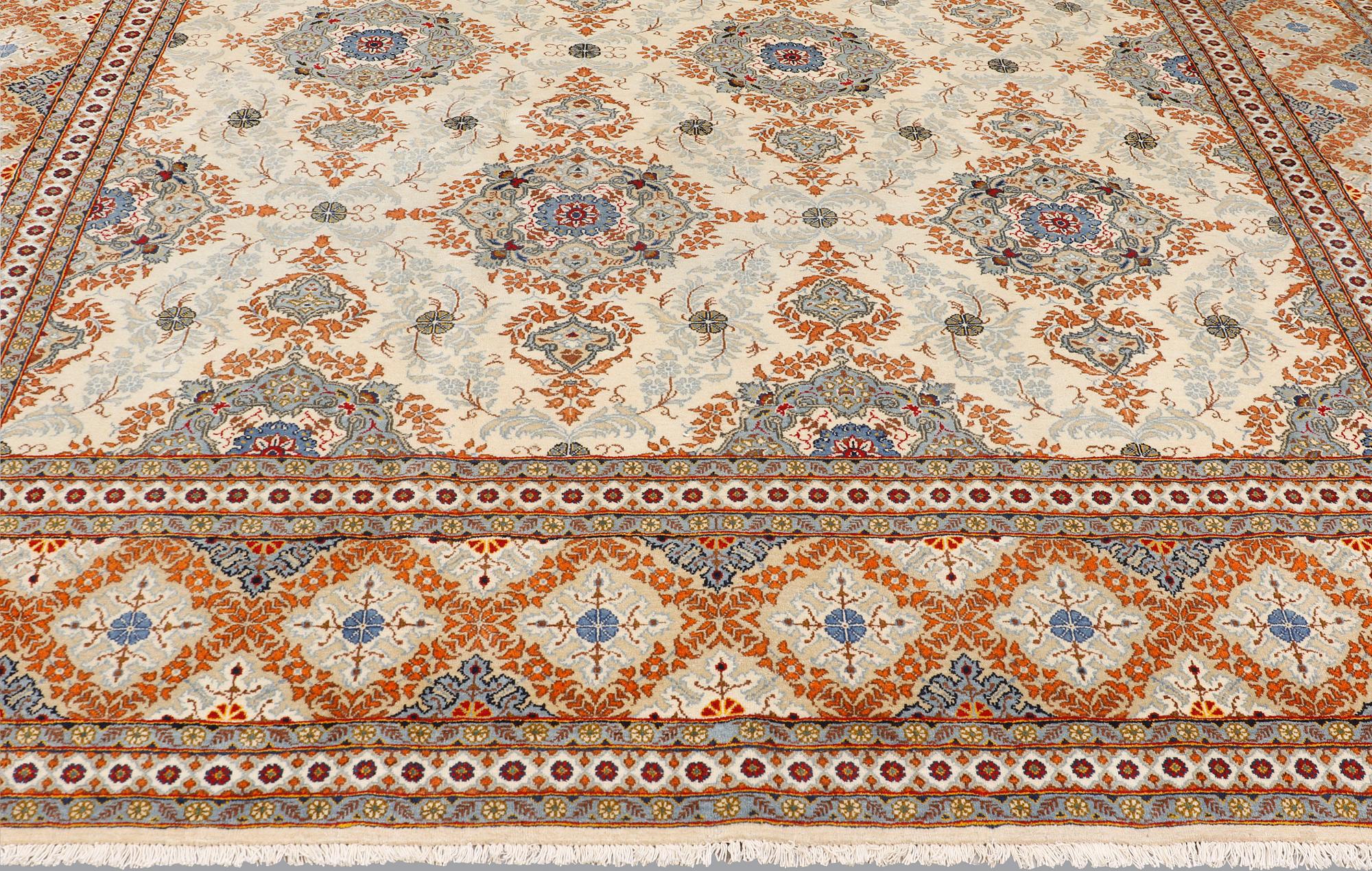 A Keshan carpet, 382 x 280 cm.