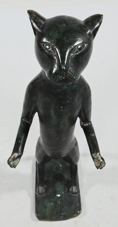 SKULPTUR, bemålad metall, 1900-talets andra hälft.