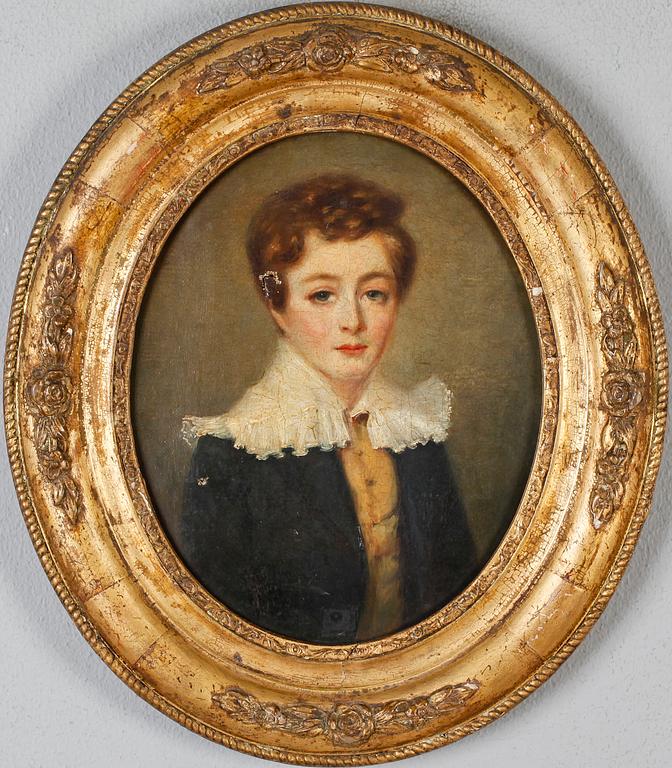 OKÄND KONSTNÄR, olja på duk, osignerad, 1800-tal.