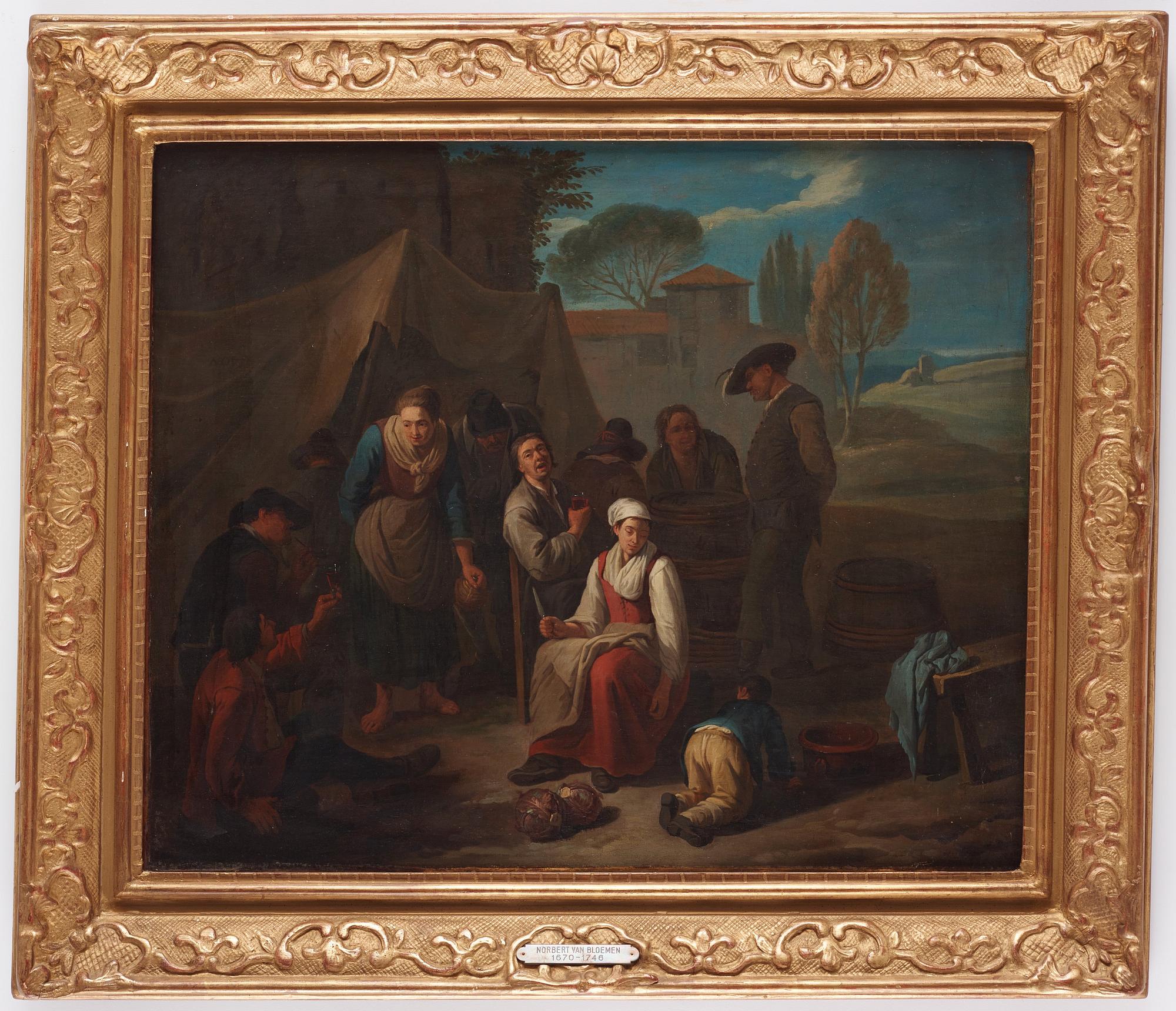 Norbert van Bloemen ("Cefalus"), Drinking party.