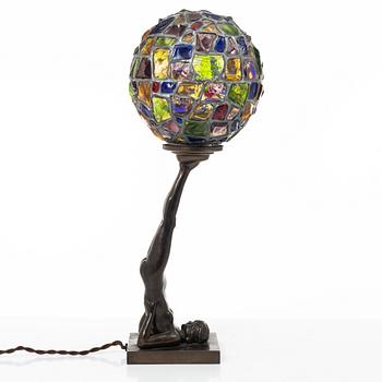 Table lamp, Art Deco style, mid-20th century.