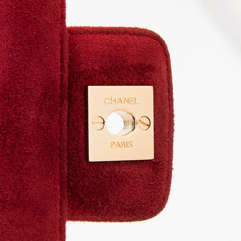 Chanel, a Suede Chocolate bar flap bag, 2000-2002.