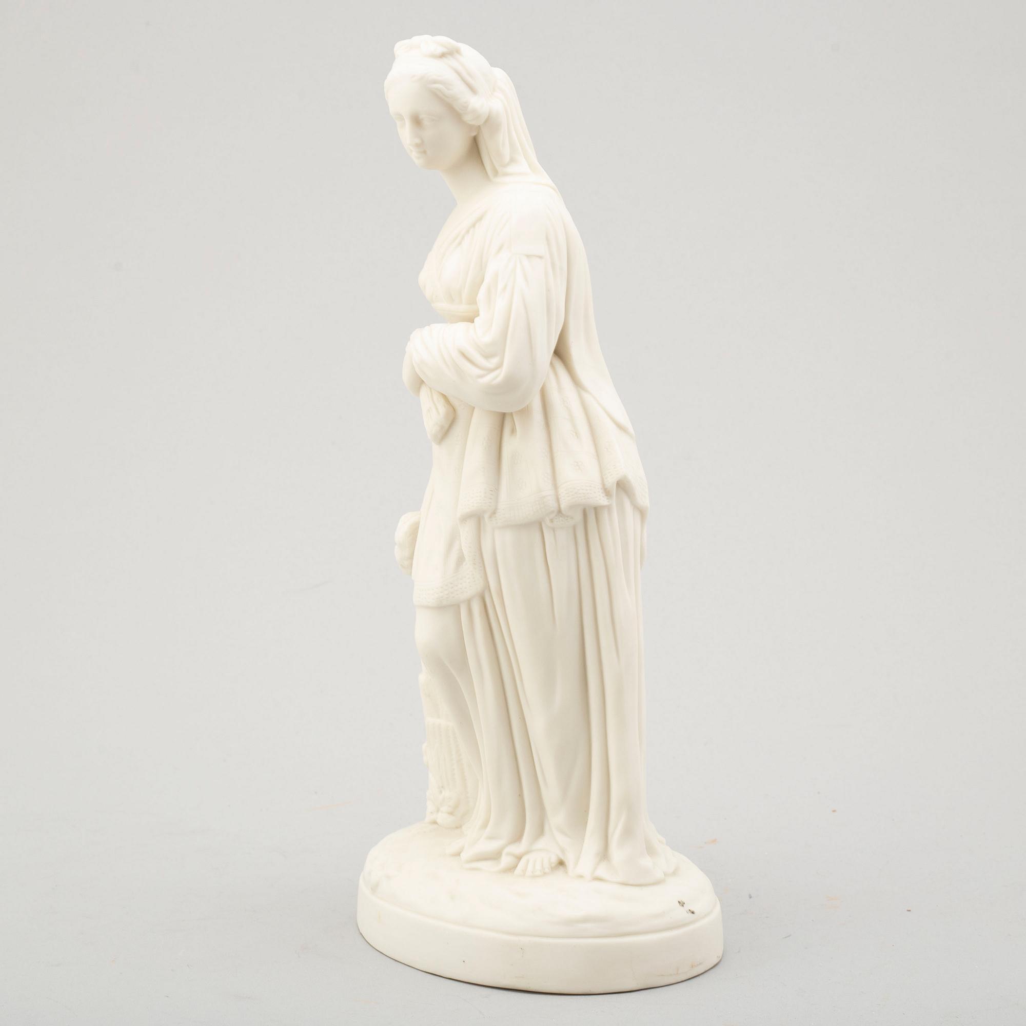 A late 19th century parian 'Ruth' sculpture.