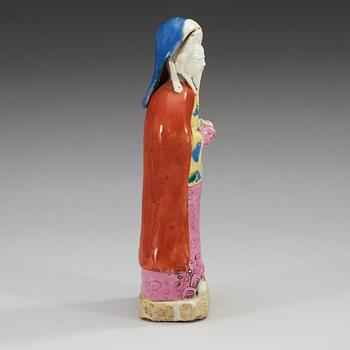 FIGURIN, kompaniporslin. Qing dynastin, 1700-tal.