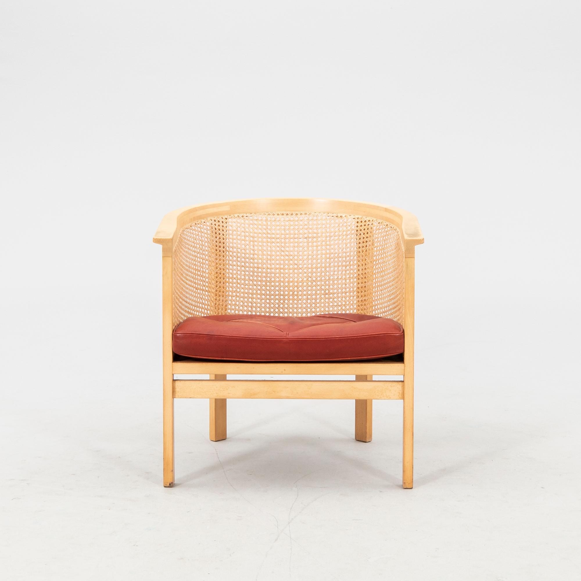 Rud Thygesen & Johnny Sörensen sofa and armchair "Kongeserien" late 20th century.