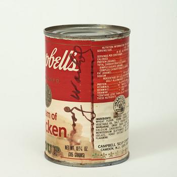 Andy Warhol, "Campbell's Cream of Chicken Soup".