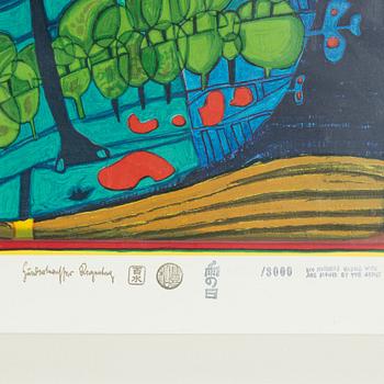 Friedensreich Hundertwasser, "Flucht ins all".