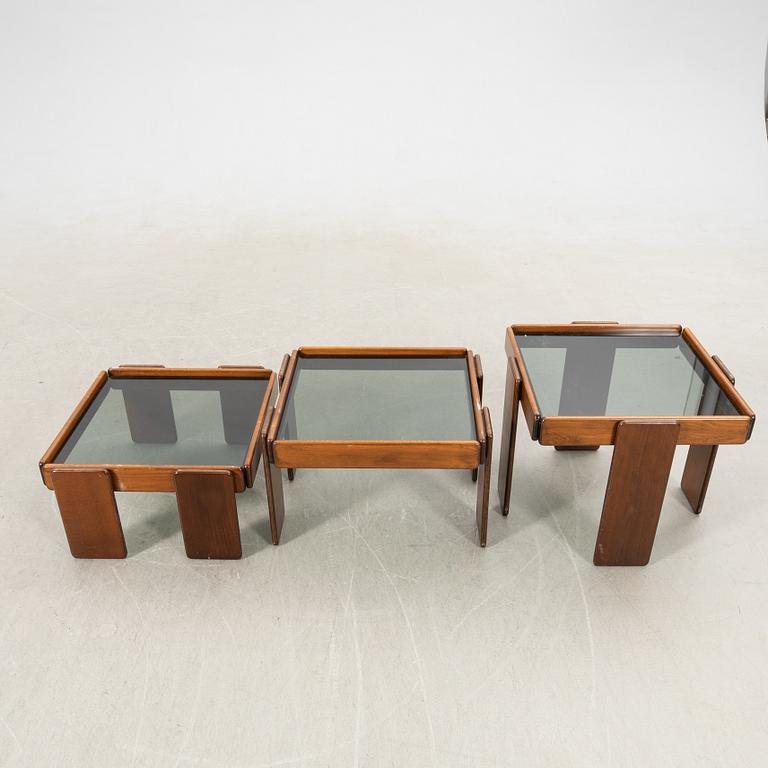 Gianfranco Frattini nesting table 3 pcs for Cassina, late 20th century.