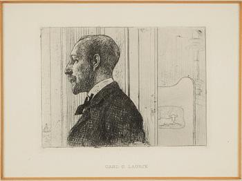 CARL LARSSON, etsning. 1906.