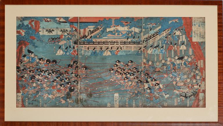 UTAGAWA ICHIEISAI YOSHITSUYA, träsnitt, Japan.