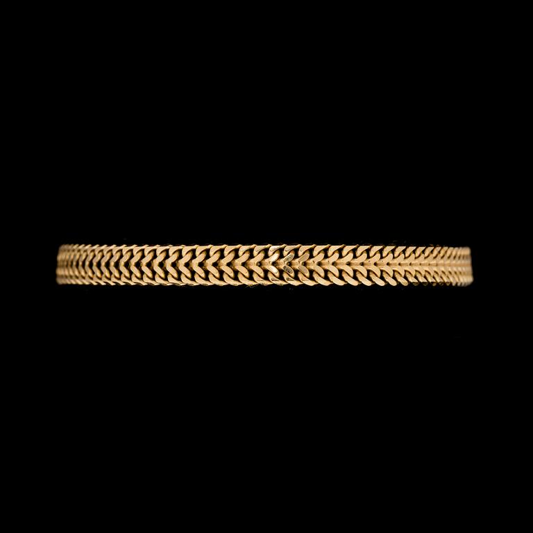 ARMBAND, 18K guld. Vikt ca 11 gram.