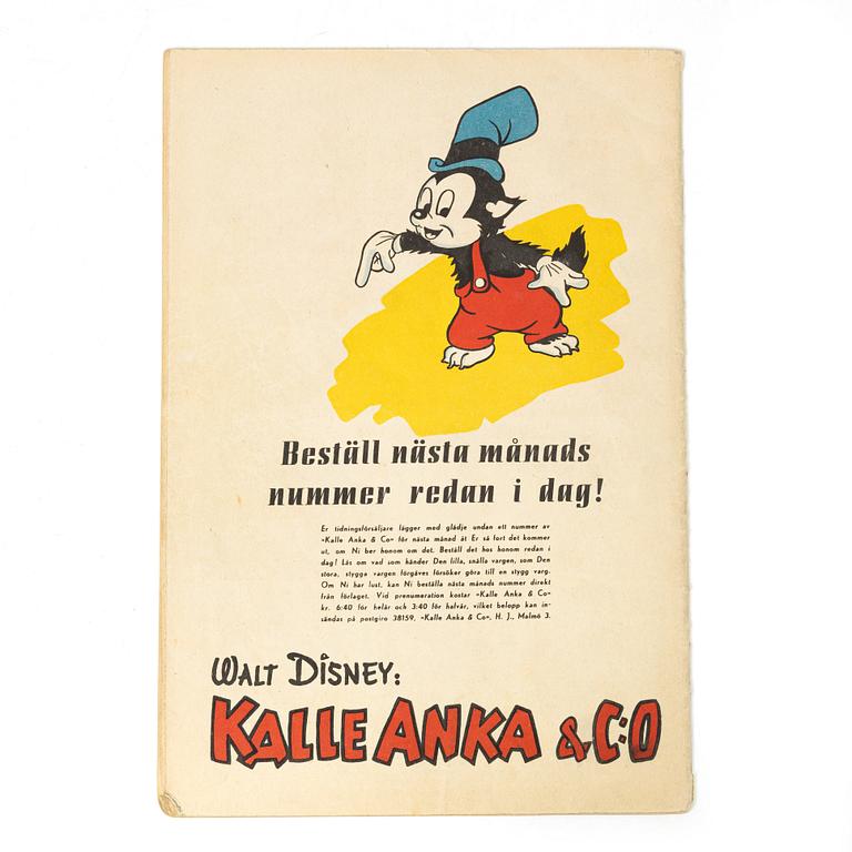 Comic book, Donald Duck & Co, no 8. 1949.