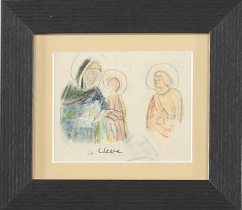 Agnes Cleve · AGNES CLEVE, blandteknik, stämpelsignerad.