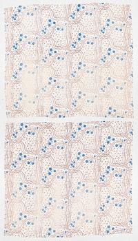 Josef Frank, Ihopsydda gardinvåder, ett par, "Loops", Firma Svenskt Tenn.