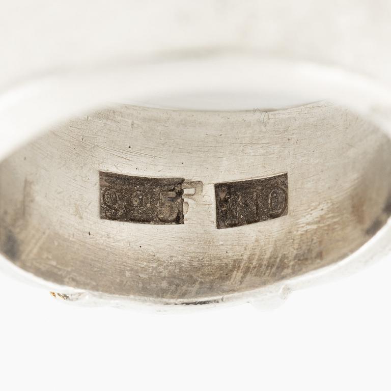 Sven-Erik Högberg, ring, sterlingsilver, Göteborg 1983.