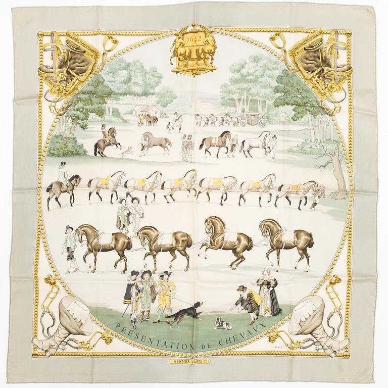 Hermès, 'Présentation de chevaux', scarf.