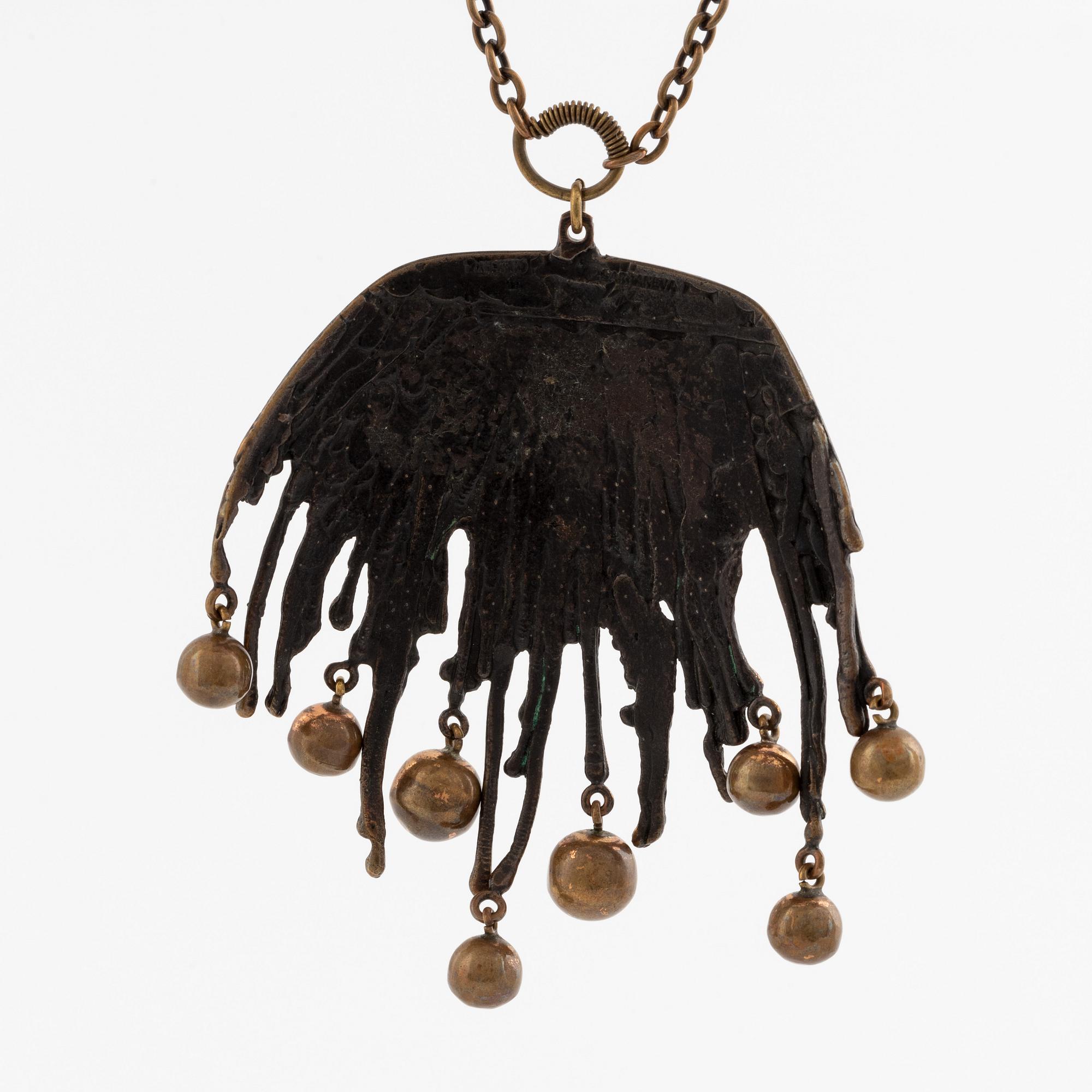 Pentti Sarpaneva, collier, brons, Finland, 1960-tal.