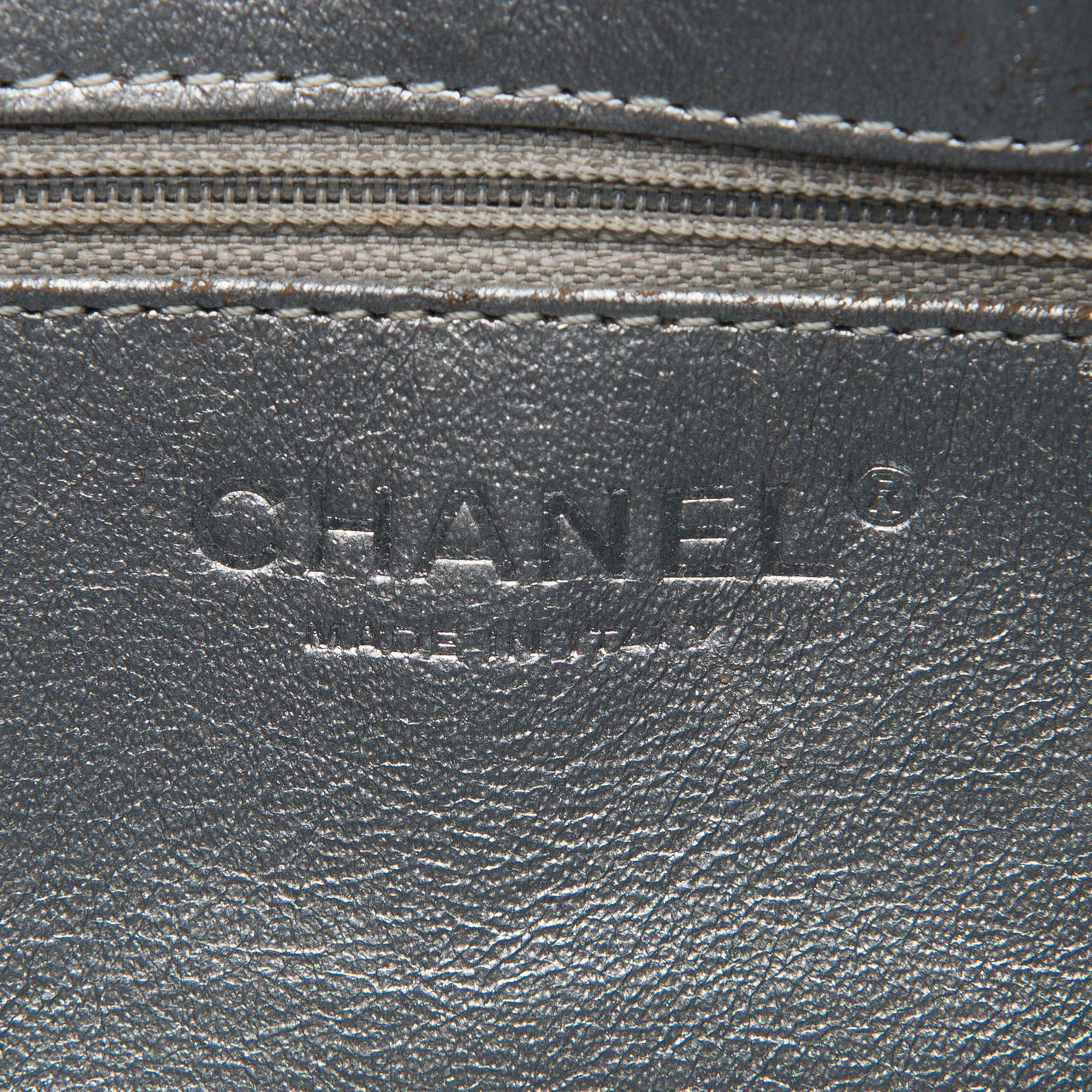 A Black Patent Leather Shopper.
