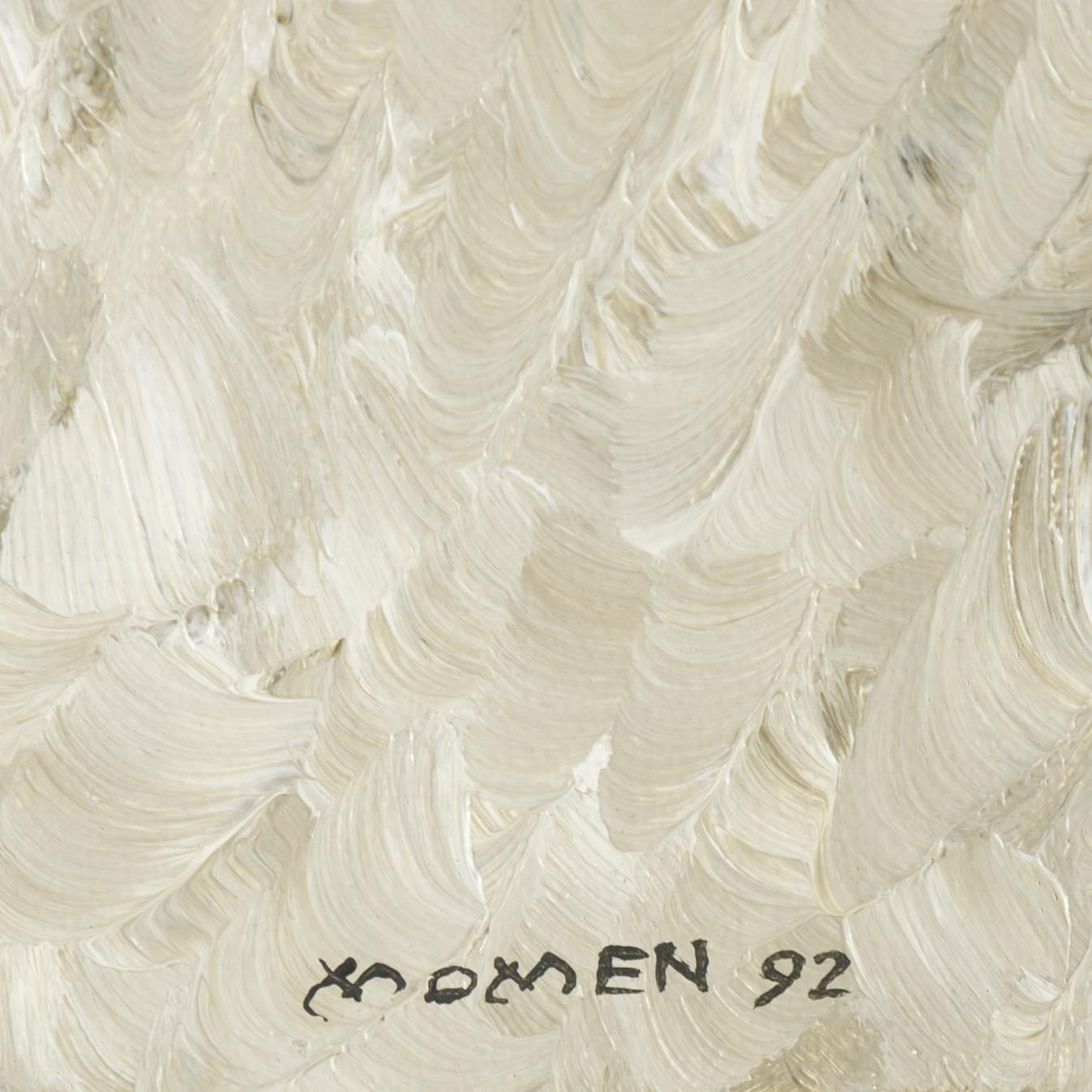 KARL MOMEN, oil on canvas, signed Momen and dated 92.