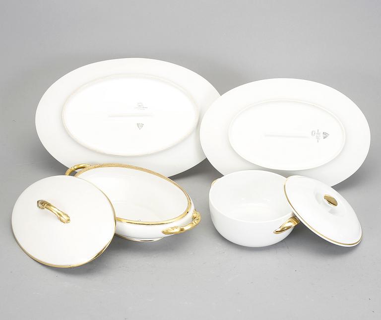 MATSERVIS, 85 delar, porslin, Haviland & Co, Limoges 1800-talets slut.