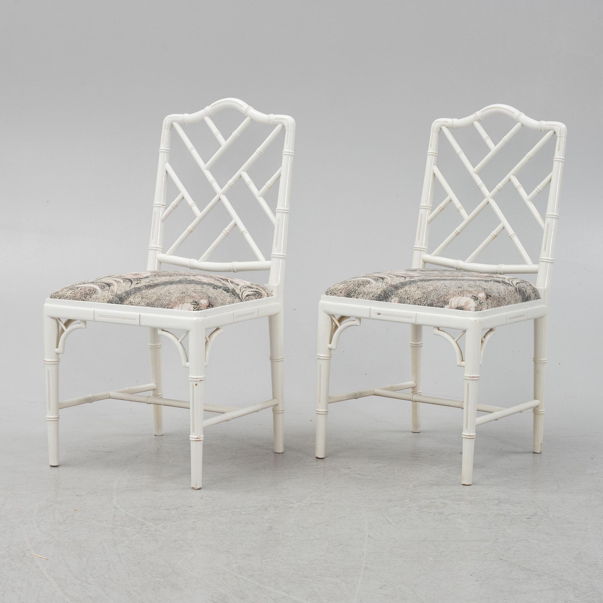 A 7-piece dining group, Miranda of Sweden, late 20th Century.