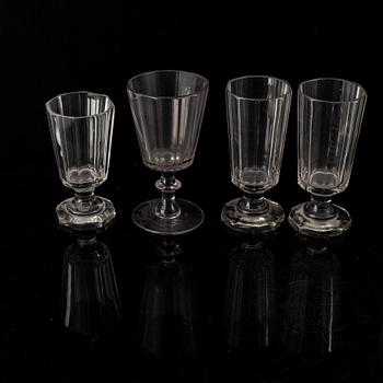 A part glass service, second half of the 20th century (31 pieces).