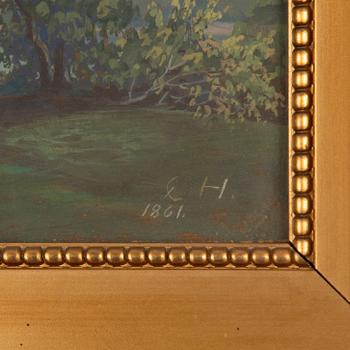 Svensk konstnär, 1800-tal, Vy mot Stockholm/I Stockholms utkanter, ett par.