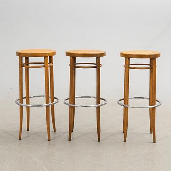 Bar stools, 6 pcs, Thonet, modern production.