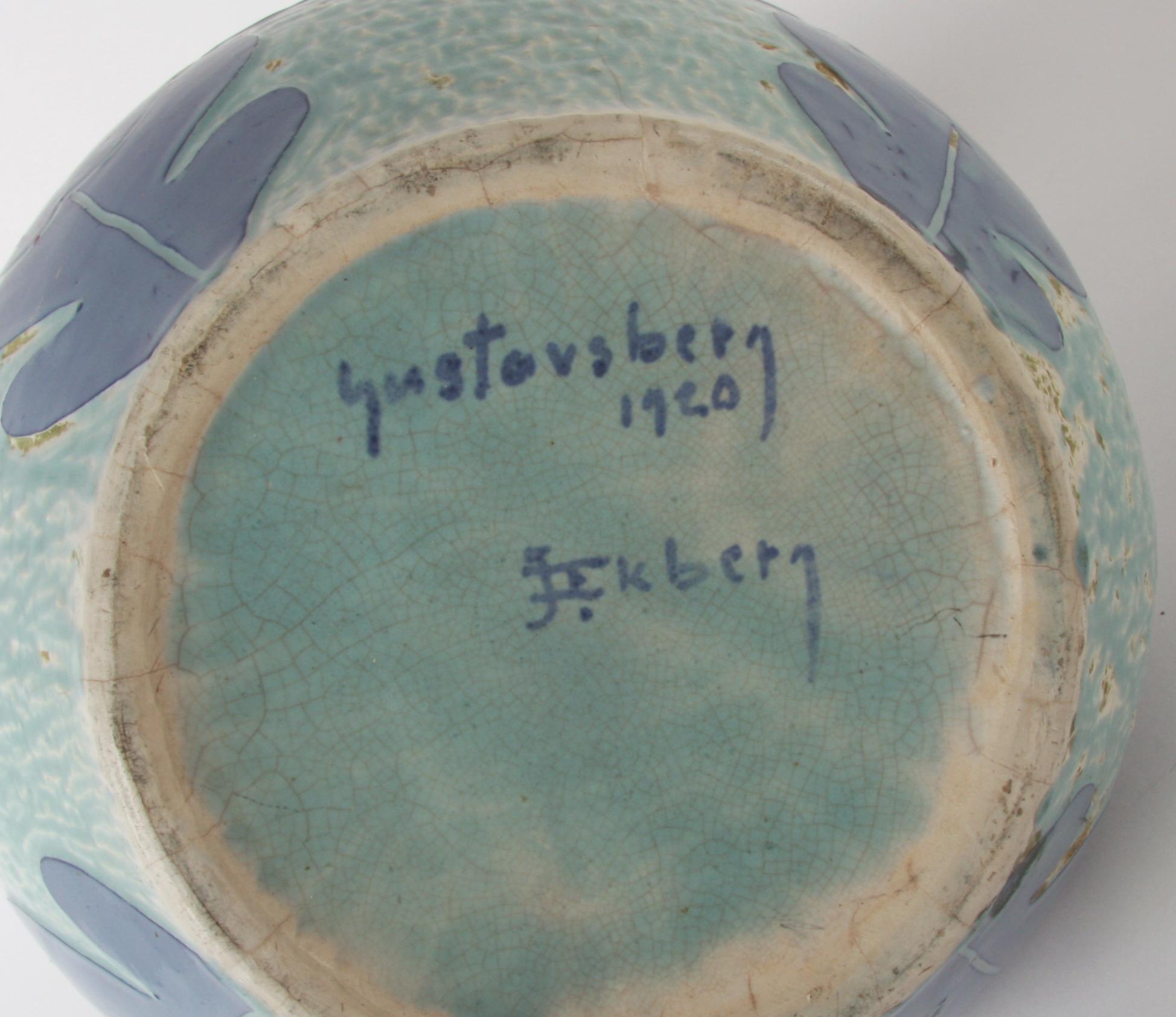 VAS, "Sgrafitto", Josef Ekberg, Gustavsberg 1920.