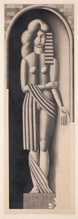 Otto G Carlsund, "Amour Divin (Den gudomliga kärleken) eller "Anti-Paranoja - försök till syntes av Signorelli och Léger".