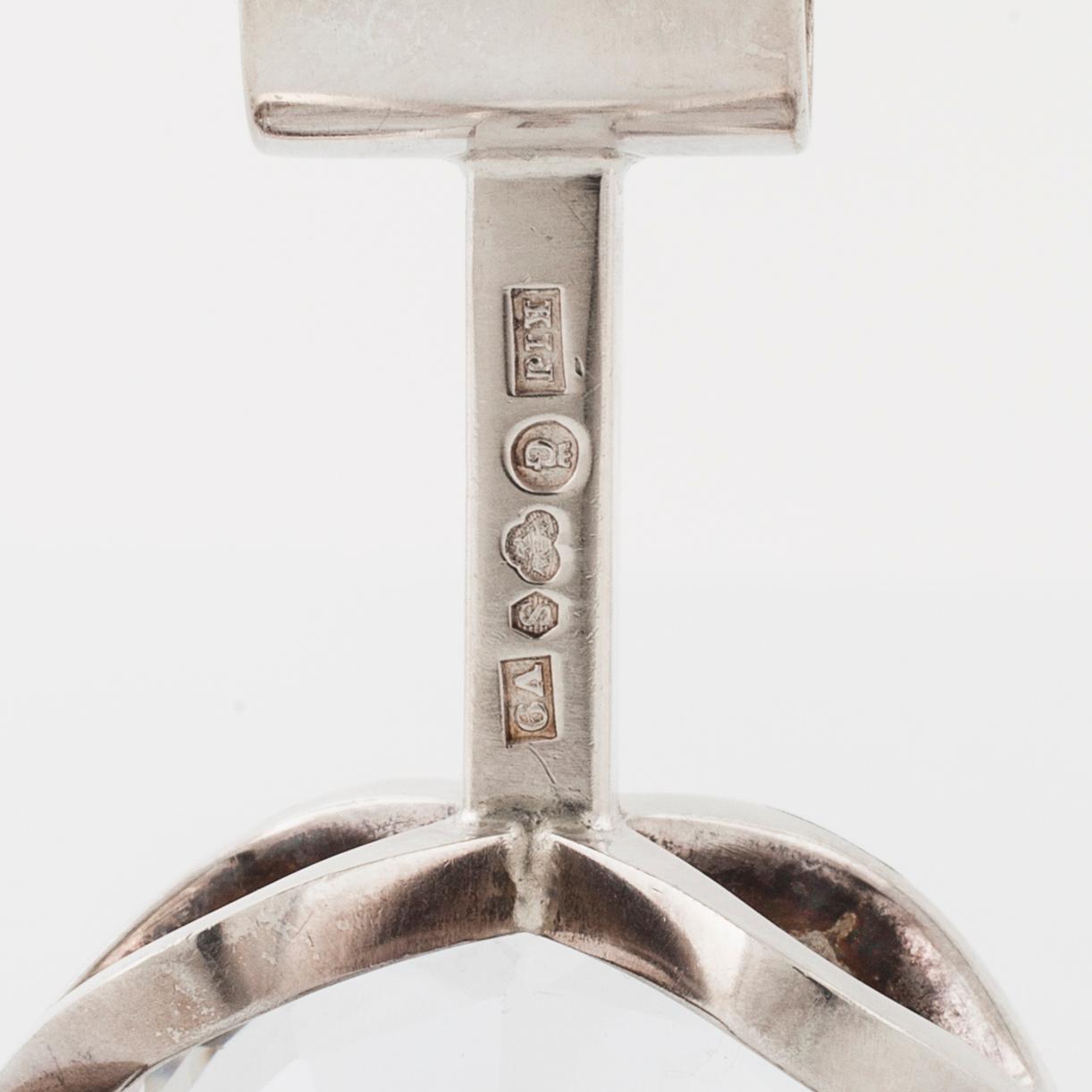KARL-INGEMAR JOHANSSON, Göteborg, 1971, a faceted rock crystal pendant.